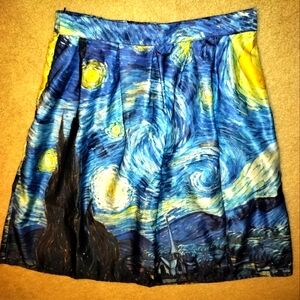 Van Gogh Starry Nights handmade skirt